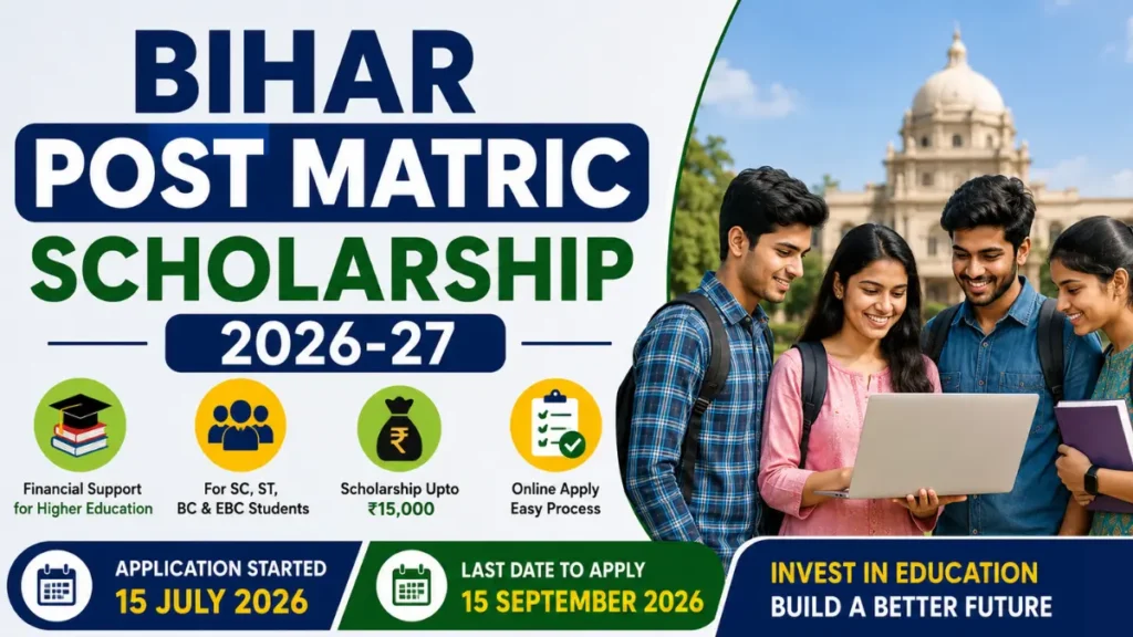 Bihar Post Matric Scholarship 2026-27